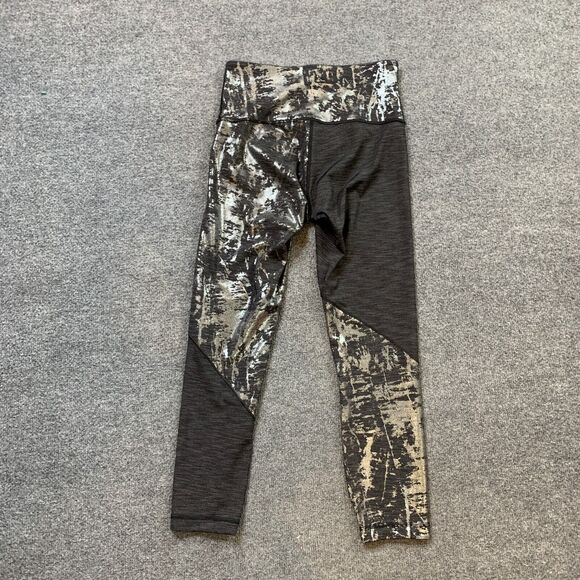 Lululemon Leggings Womens 6 Gray Wunder Under Fitted SE Foil Metallic Marble - Picture 7 of 10